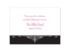 Ebony  Flourish Frame - Reception Card