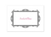 Ebony Flourish Frame - Note Card and Envelope