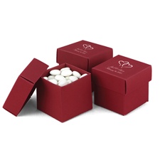 Claret Favor Boxes (2-piece)