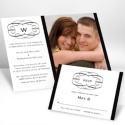 Swirl Frame Photo Invitation - Ebony