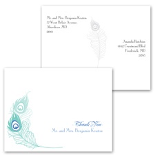 Feather Fancy - Thank You Postcard
