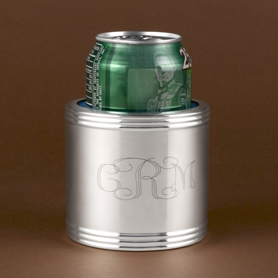 Silver-Plated Can Cooler (Personalized)