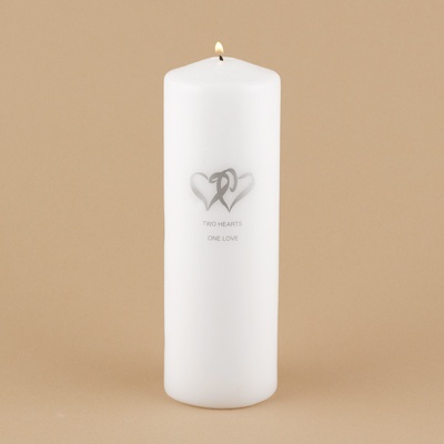 Two Hearts Unity Candle