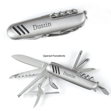 Silver-Plated Pocketknife - Personalized