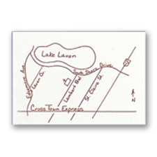 Bright White Map Cards
