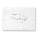 Bright White Printed Thank You