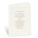 Classic Look in Ecru - Invitation