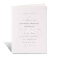 Pure Tradition in White - Invitation