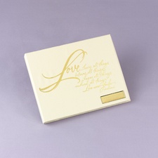 Love Never Fails Guest Book