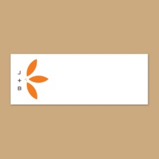Floral Delight - Tangerine - Print Your Own Mailing Label