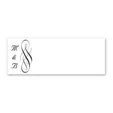 Swirls of Color - Ebony - Print Your Own Mailing Label