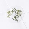Sweetheart Couple Gold Foil Seal