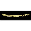 Gold Foil Letters Banner
