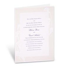 Satin Calla Lilies - Invitation