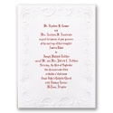 Victorian Filigree in White - Invitation