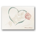 Rose in Heart - Invitation