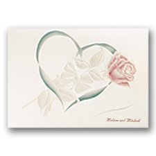 Rose in Heart - Invitation
