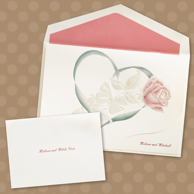 Rose in Heart - Invitation