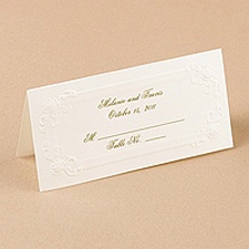 Blind Embossed Place Card