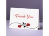 Red Roses - Thank You Card and Envelope