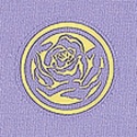 Clear Rose with Gold Foil Seal