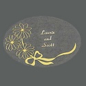 Gold Foil Personalized Daisy Seal