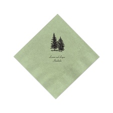 Dark Sage Cocktail Napkins
