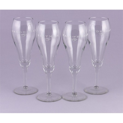 Wedding Party Champagne Flutes on Flutes Bridal Party   103 92 The Elegant Curve Of This Champagne Flute