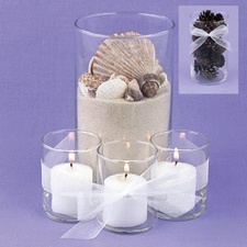 Pull Apart Glass Cylinder Centerpiece