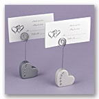 Pearl Heart Place Card Holder