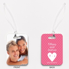 Heart Monogram - Photo Luggage Tags