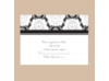 Damask Arches - Black - Response Card and Envelope