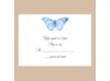 Butterfly in Blue - Response Card and Envelope