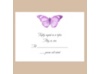 Butterfly in Grapevine - Response Card and Envelope