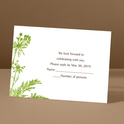 Growing Love - Grass - Response Card and Envelope