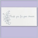 Silver Rose Gratuity Card