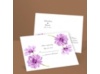 Watercolor Peony - Amethyst - Response Postcard