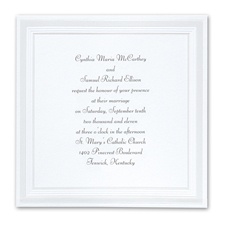 Pearlized Borders - Invitation