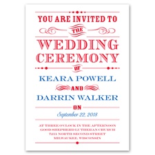 Typography on White - Invitation