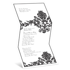 Dashing in Damask - Invitation