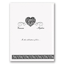 Filigree Heart - Invitation