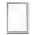 Filigree Delight - Blank Silver Invitations with Envelopes