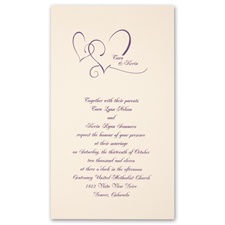With Love - Ecru Invitation