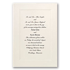 Classic Tradition - Invitation