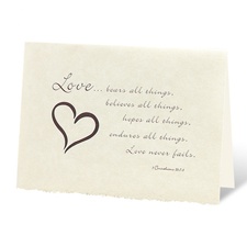 Love Bears All Things - Invitation