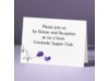 Rose Shine with Purple Foil Roses - Reception Card