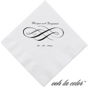 Swirls of Color - Ebony - Dinner Napkin