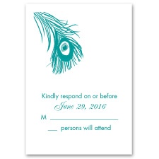 Pretty Plumes - Response Card and Envelope