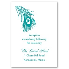 Pretty Plumes - Reception Card