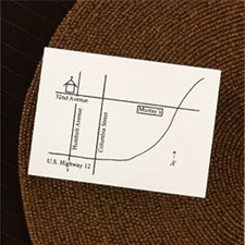 Ecru Map Cards
